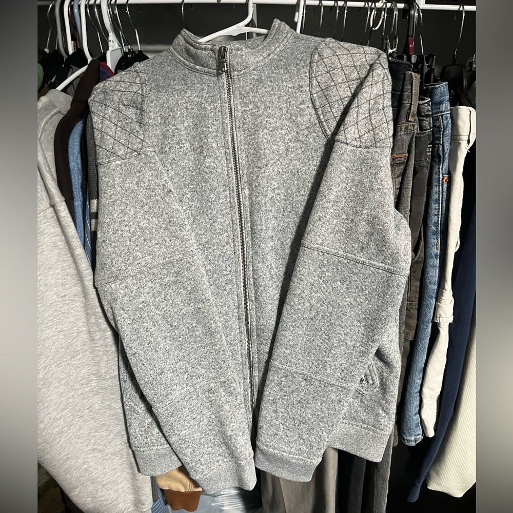 Men's Gray Quilted Jacket
